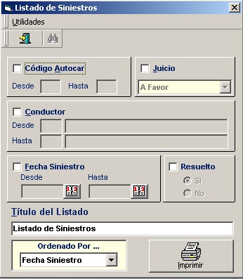 Listado Siniestro Autocares